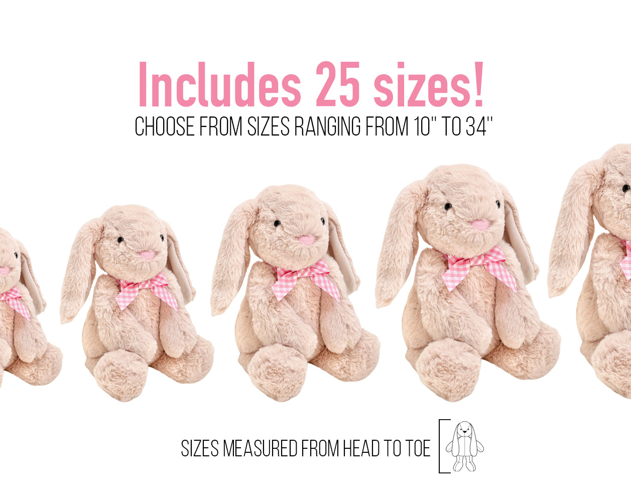 Fluffy Bear & Bunny Sewing Pattern