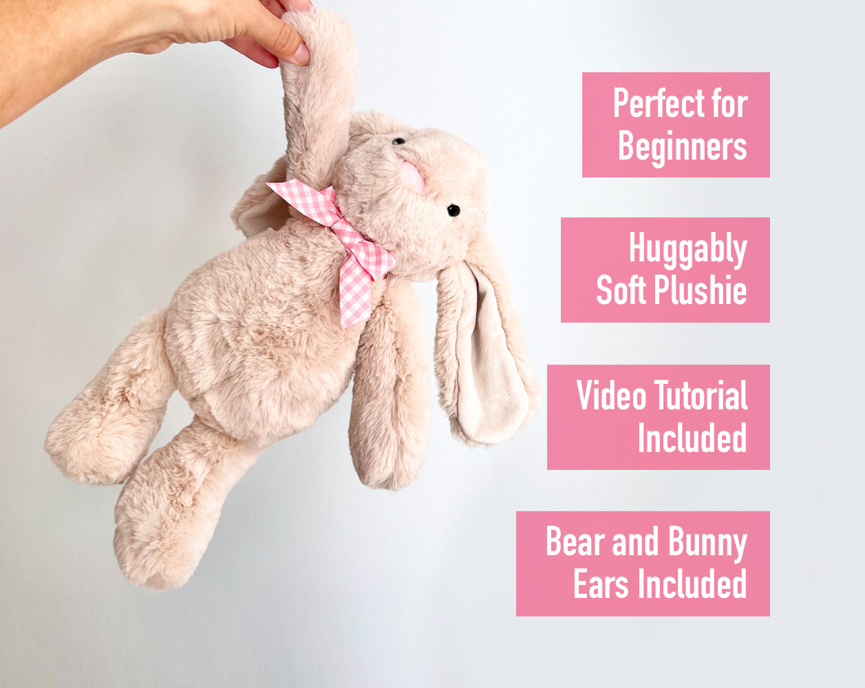 Fluffy Bear & Bunny Sewing Pattern