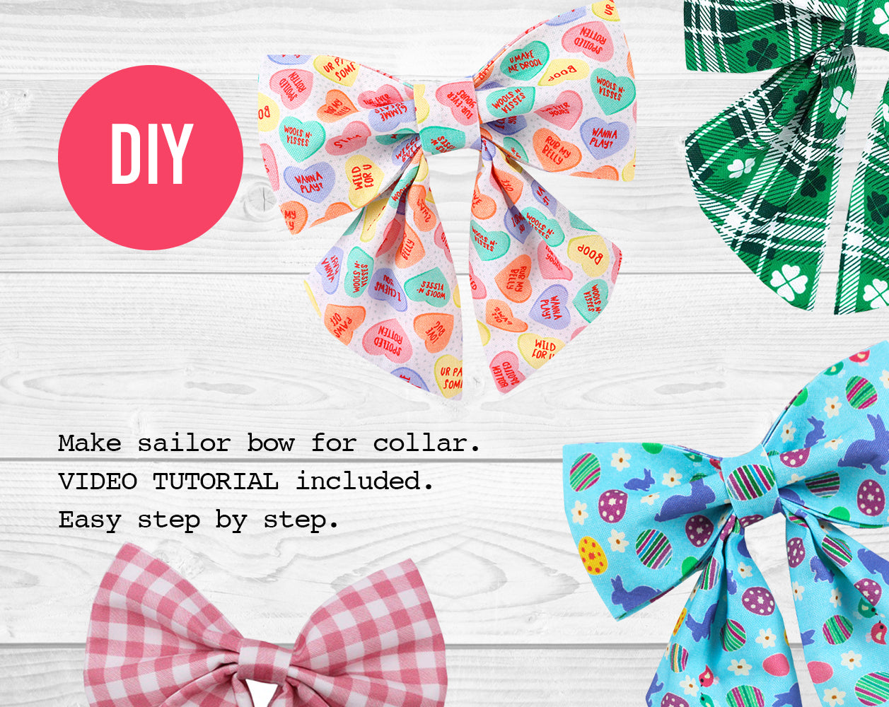 Dog Sailor Bow