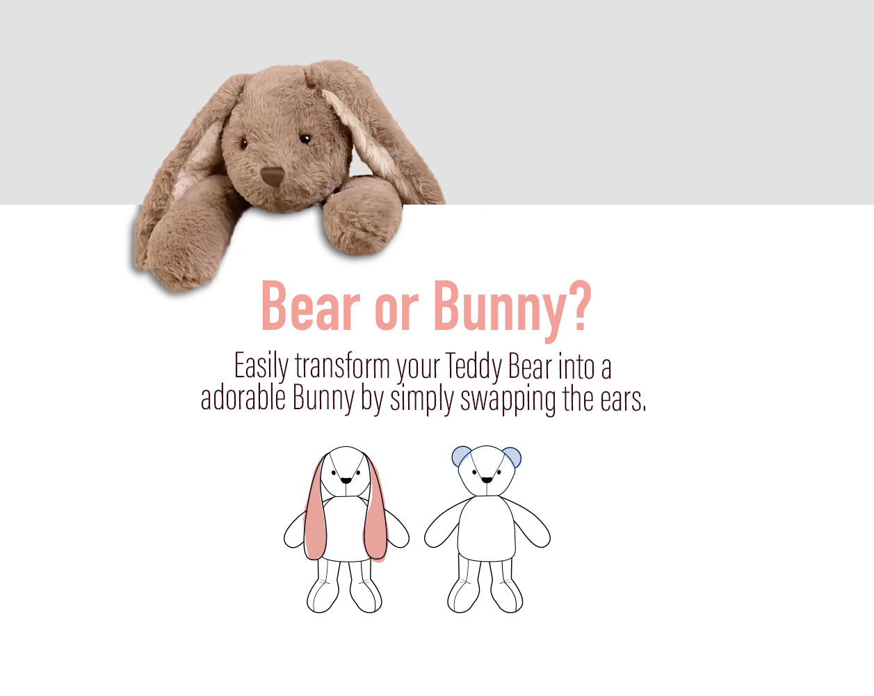 Fluffy Bear & Bunny Sewing Pattern