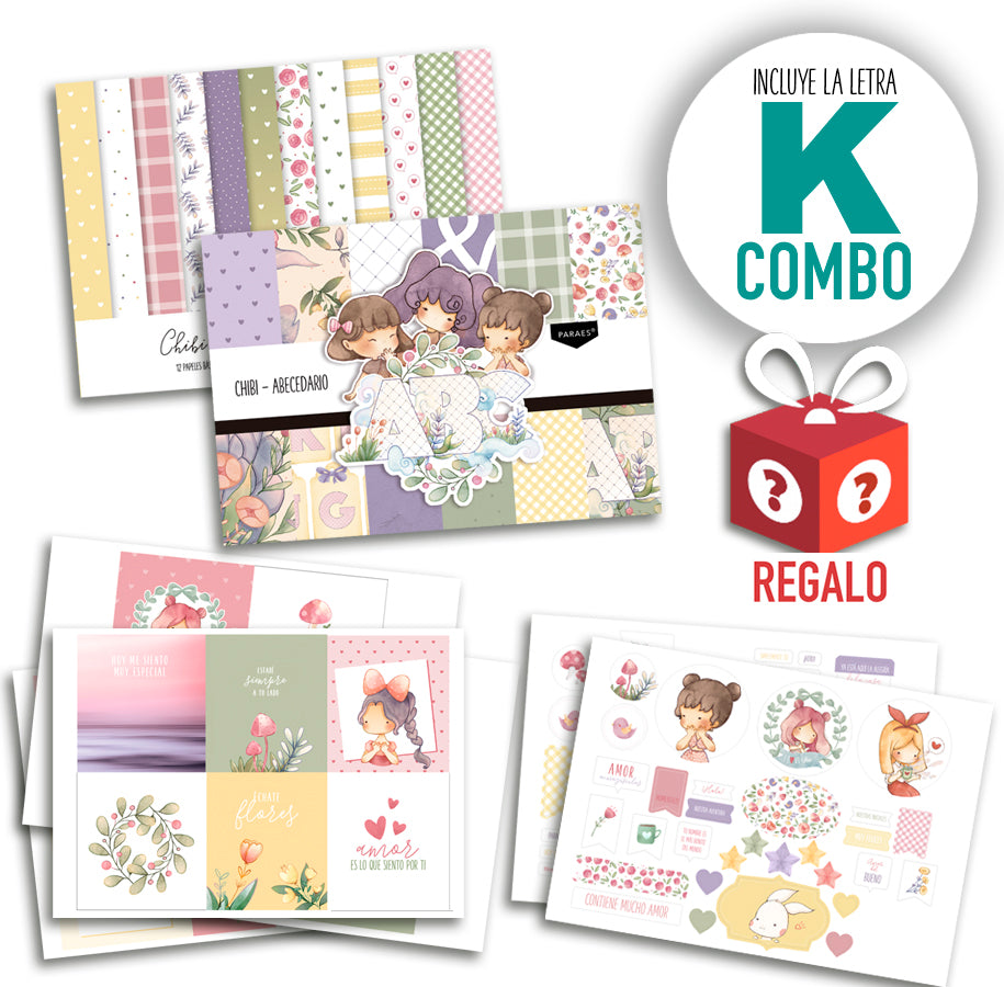 COMBO CHIBI ABECEDARIO + Regalo