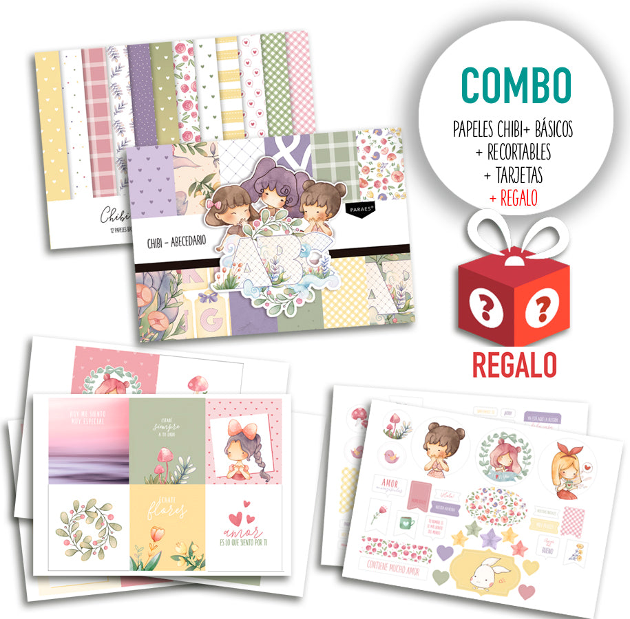 COMBO CHIBI ABECEDARIO + Regalo