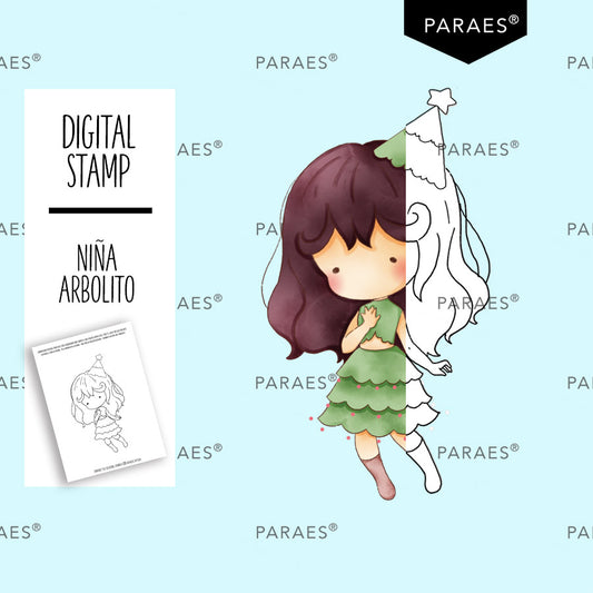 NIÑA ARBOLITO - SELLO DIGITAL