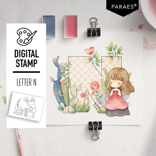 LETRA N - SELLO DIGITAL