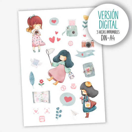 RECORTABLES CHIBI ORIGINAL - Figuritas para recortar