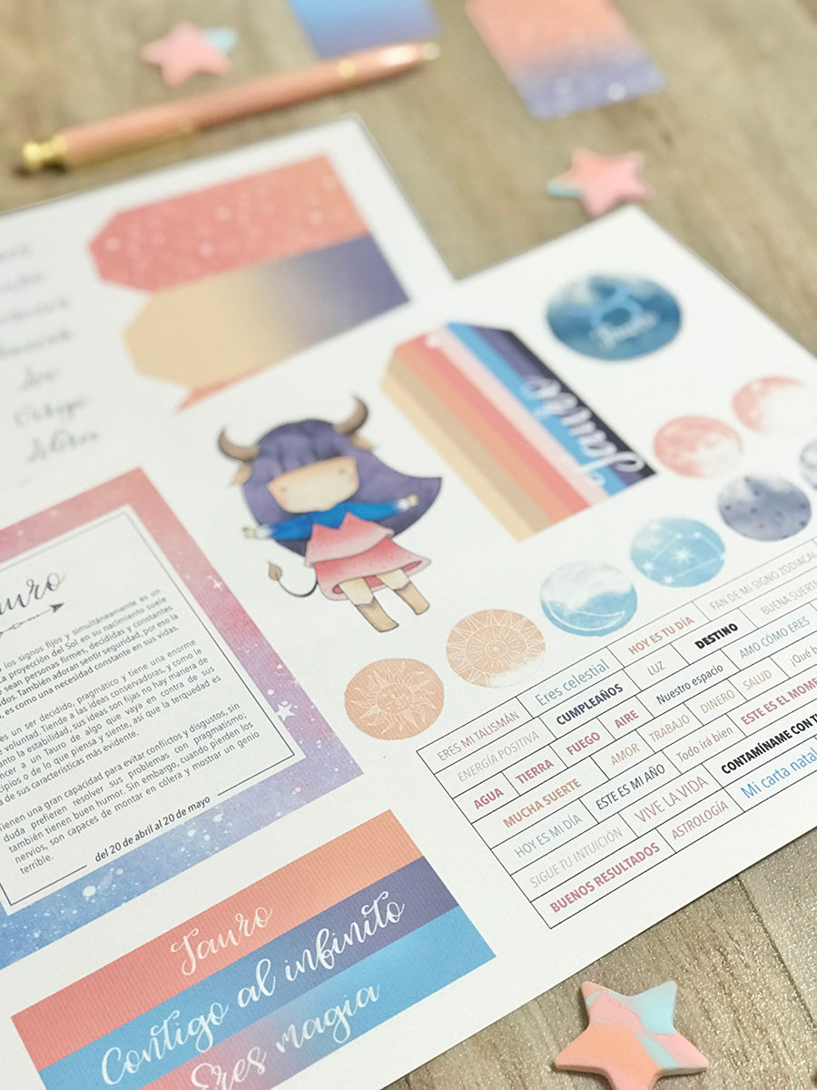 RECORTABLES TAURO - ZODÍACO