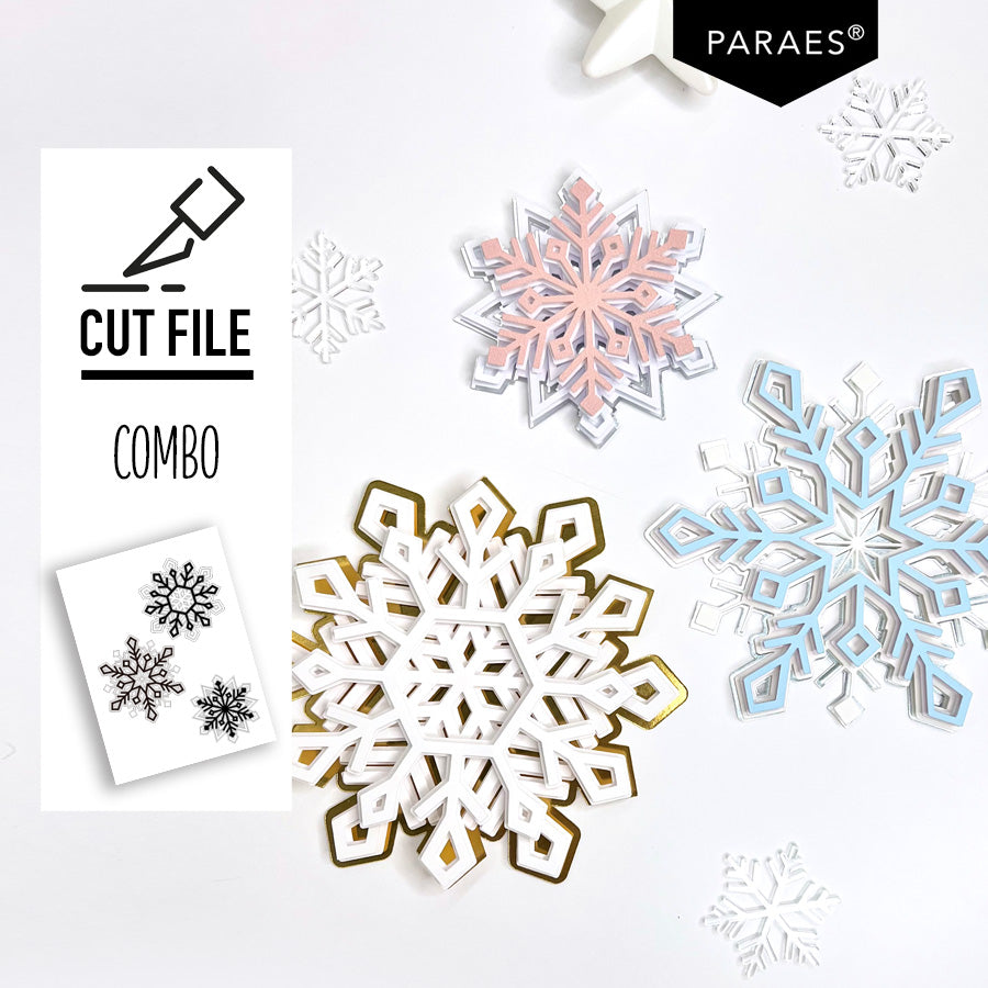 COMBO COPOS DE NIEVE - Archivo de corte
