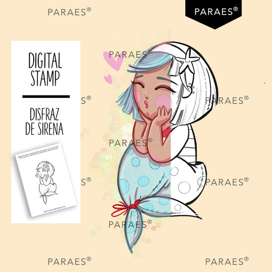 DISFRAZ DE SIRENA - Sello digital