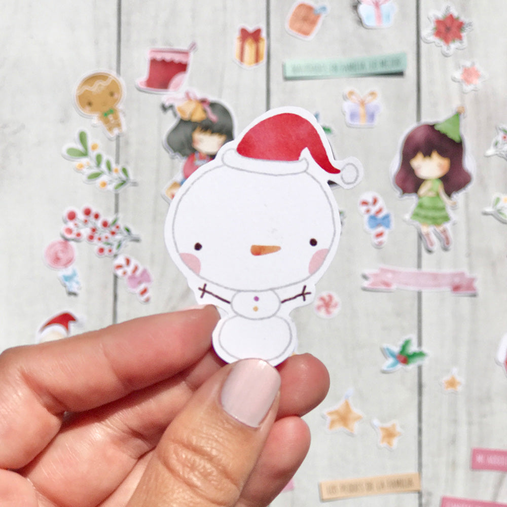 RECORTABLES CHIBI - NAVIDAD - Figuritas para recortar