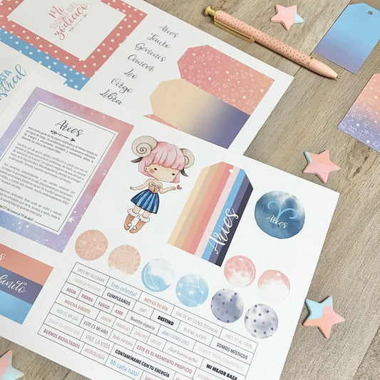 RECORTABLES ARIES - ZODÍACO