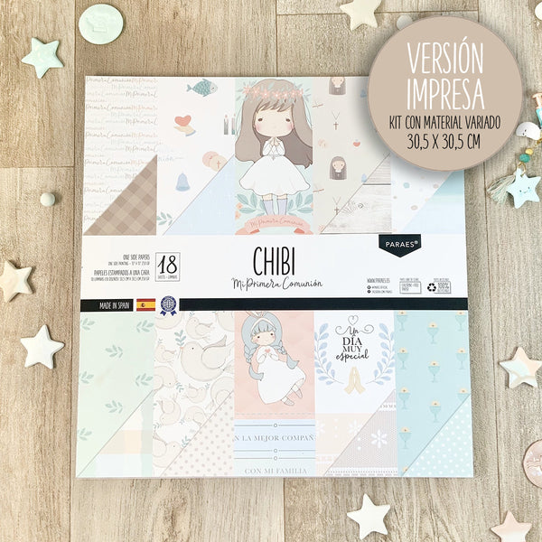 KIT COLECCIÓN COMUNIÓN NIÑA - IMPRESA