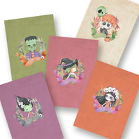 COMBO CHIBI - HALLOWEEN - Todas las hojas para imprimir