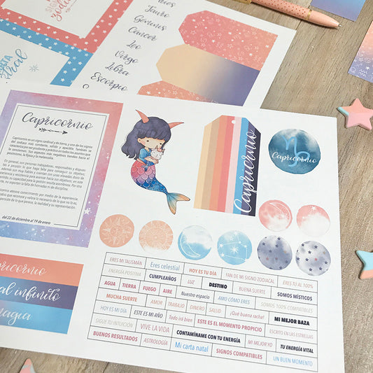 RECORTABLES CAPRICORNIO - ZODÍACO