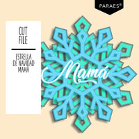 ESTRELLA DE NAVIDAD MAMÁ - Digi Troquel