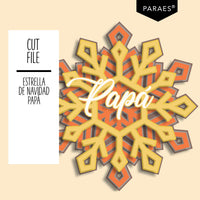 ESTRELLA DE NAVIDAD PAPÁ - Digi Troquel