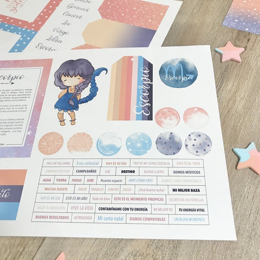 RECORTABLES ESCORPIO - ZODÍACO