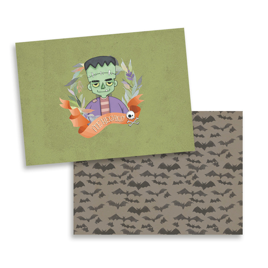 CHIBI - HALLOWEEN (Frankenstein) - 12 hojas para imprimir