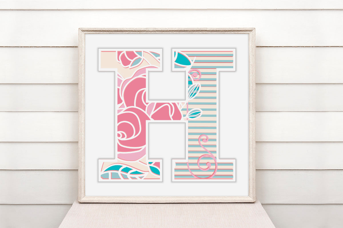 LETRA H - Digi Troquel