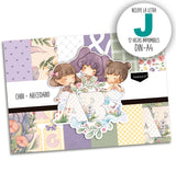CHIBI - ABECEDARIO - 12 hojas para imprimir