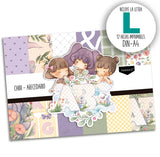 CHIBI - ABECEDARIO - 12 hojas para imprimir