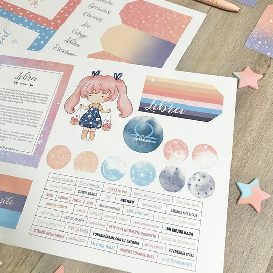 RECORTABLES LIBRA - ZODÍACO
