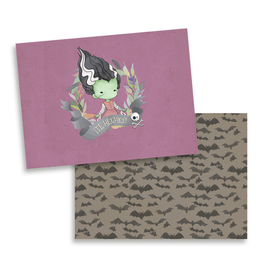 CHIBI - HALLOWEEN (Novia de Frankenstein) - 12 hojas para imprimir