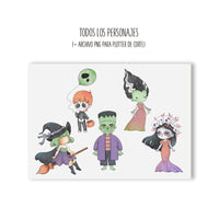 RECORTABLES CHIBI - HALLOWEEN - Figuritas para recortar