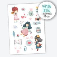 RECORTABLES CHIBI ORIGINAL - Figuritas para recortar