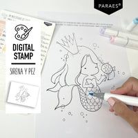 SIRENA Y PEZ - SELLO DIGITAL