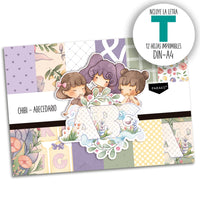 CHIBI - ABECEDARIO - 12 hojas para imprimir