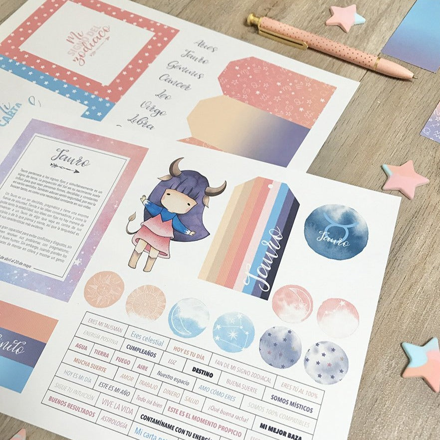 RECORTABLES TAURO - ZODÍACO