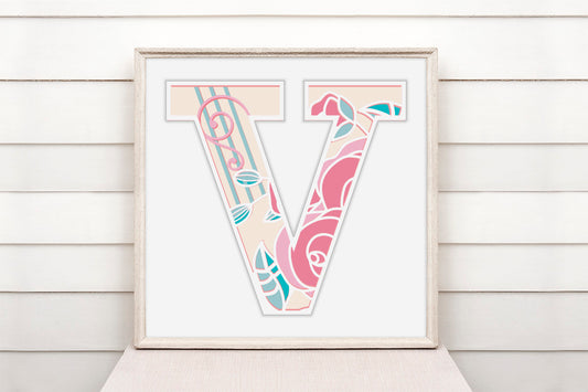 LETRA V - Digi Troquel