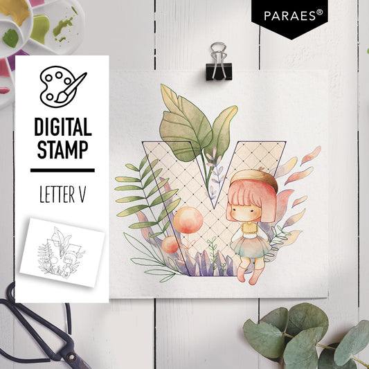 LETRA V - SELLO DIGITAL