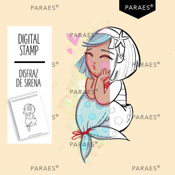 DISFRAZ DE SIRENA - Sello digital