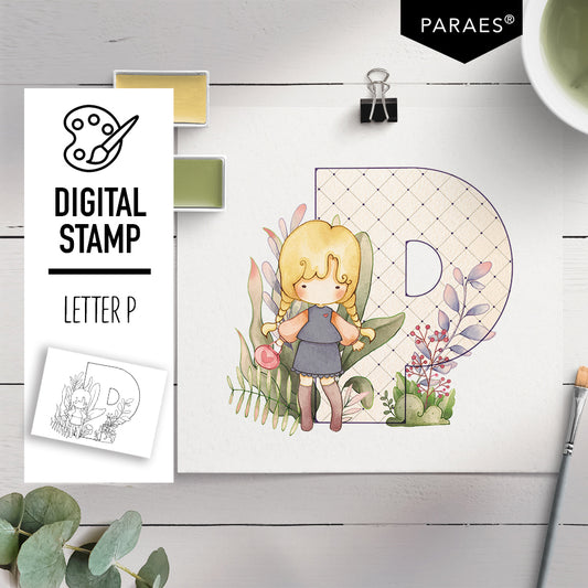LETRA P - SELLO DIGITAL