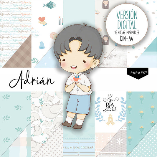 COLECCIÓN DIGITAL ADRIÁN - 19 hojas para imprimir en casa