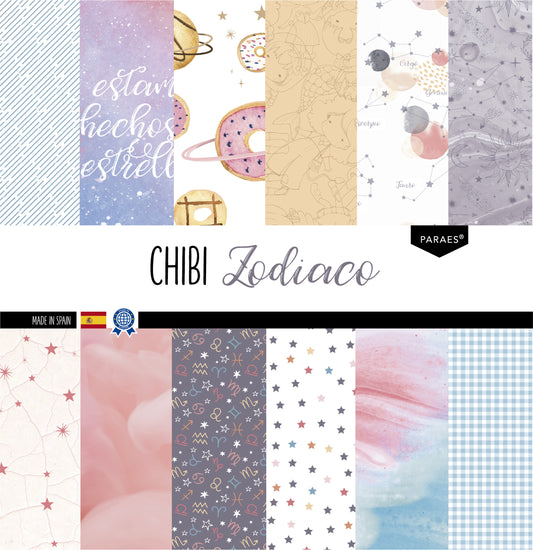 CHIBI - ZODÍACO - 12 hojas para imprimir (+tutorial)